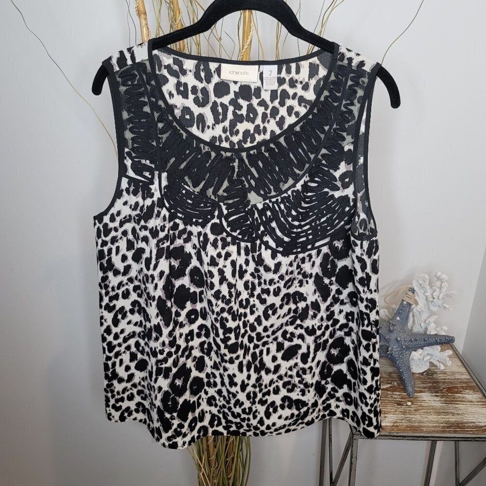 Chico's Blouse Womens 2‎ (Large)